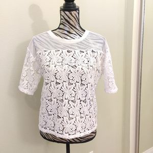 Loft White lace top